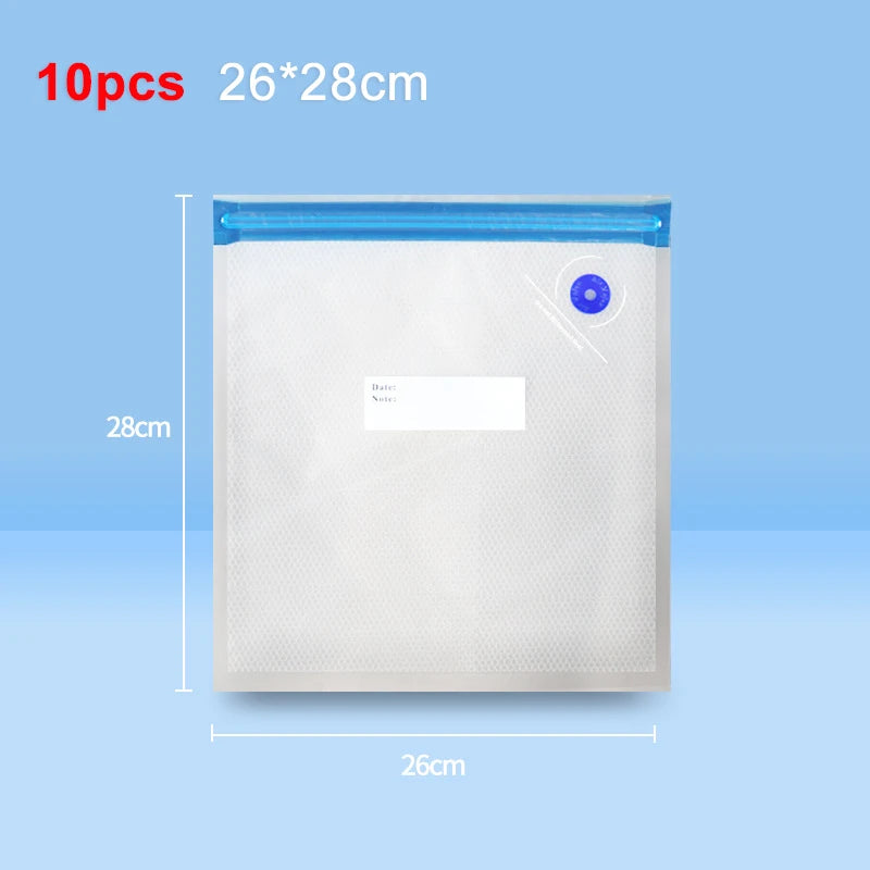 FreshSeal™ Vacuum bags with zipper closure BPA-free 26x28cm - 10 pcs