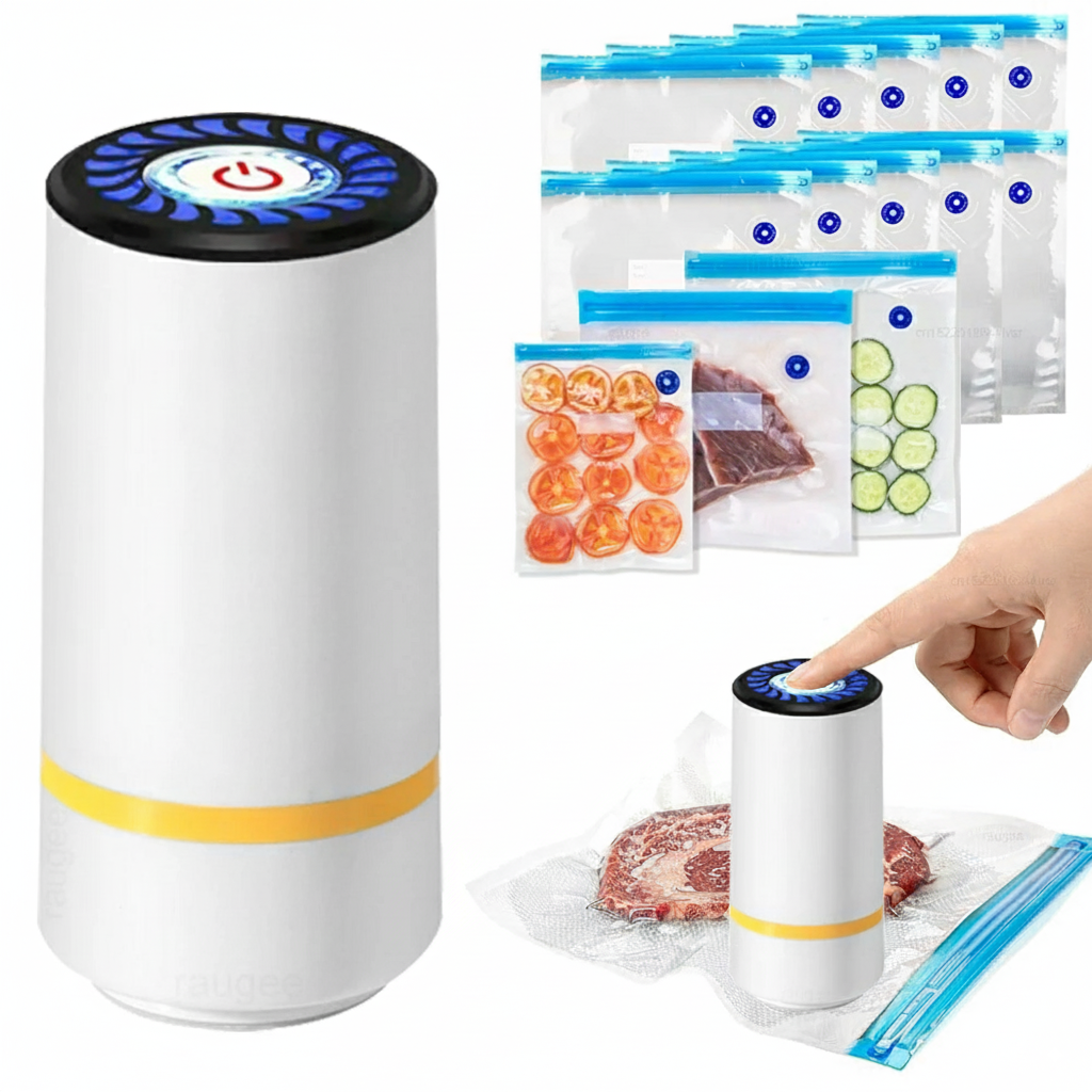 FreshSeal™ Electric Vacuum Sealer Pump with Vacuum bags Multipack