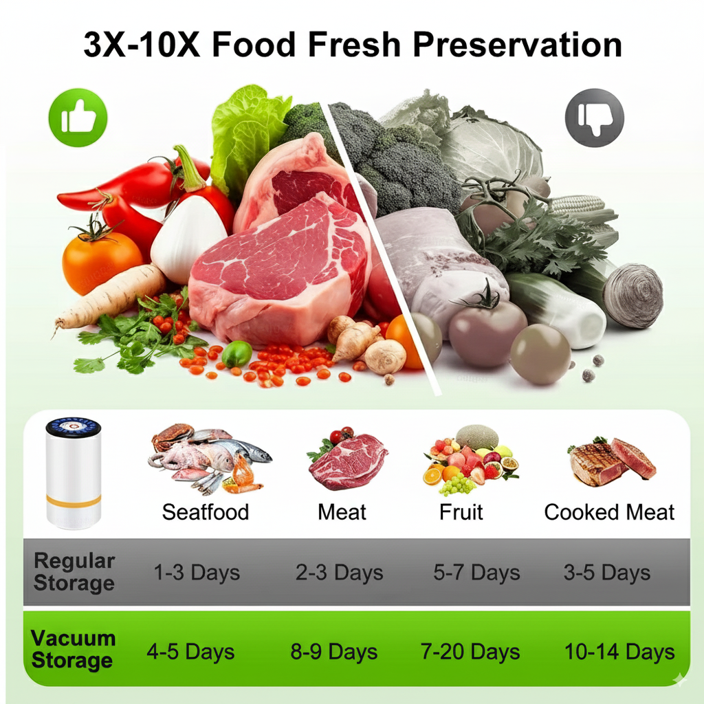 FreshSeal™ Electric Vacuum Sealer Pump with Vacuum bags Multipack