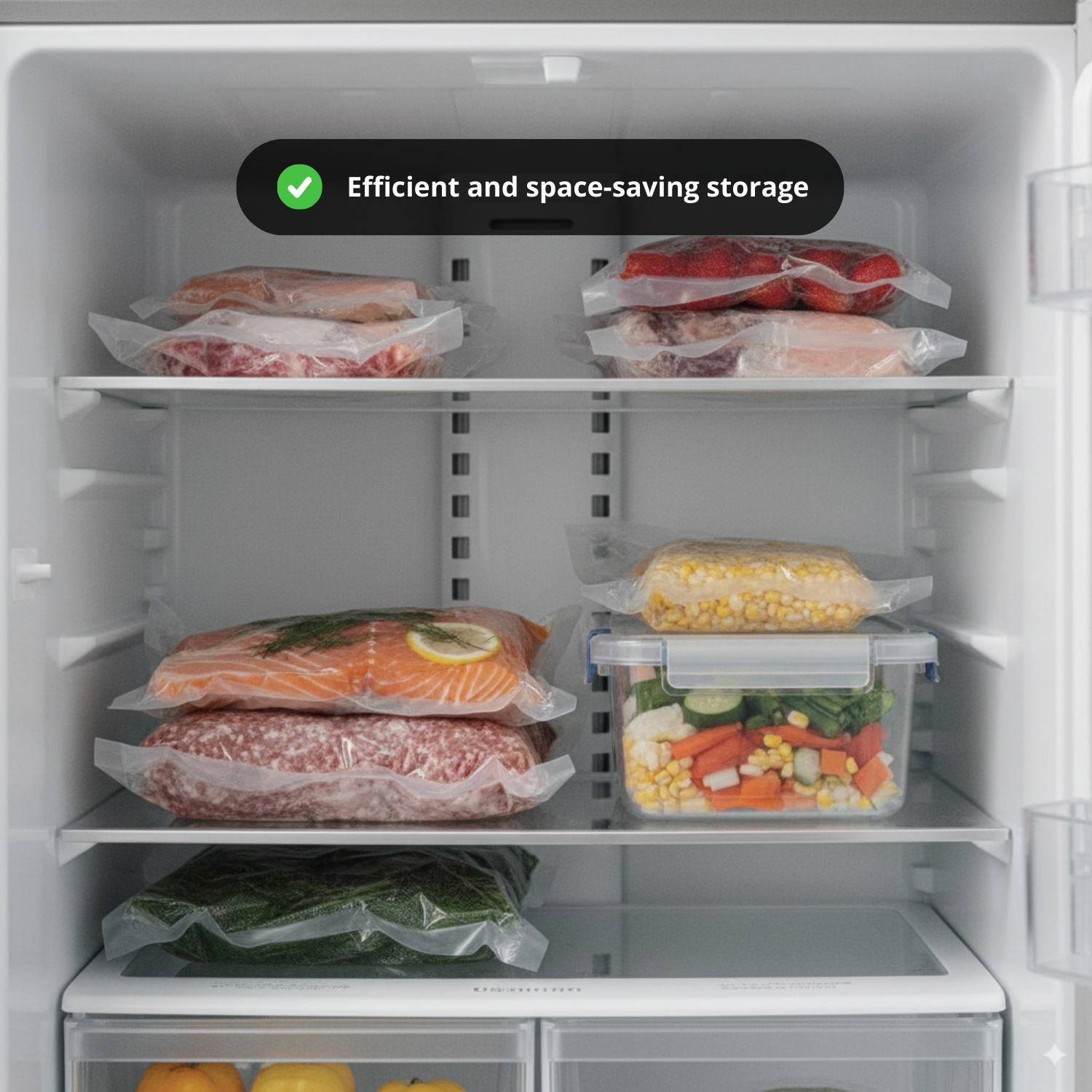 FreshSeal™ Automatic Food Vacuum Sealer with 50 vacuum bags