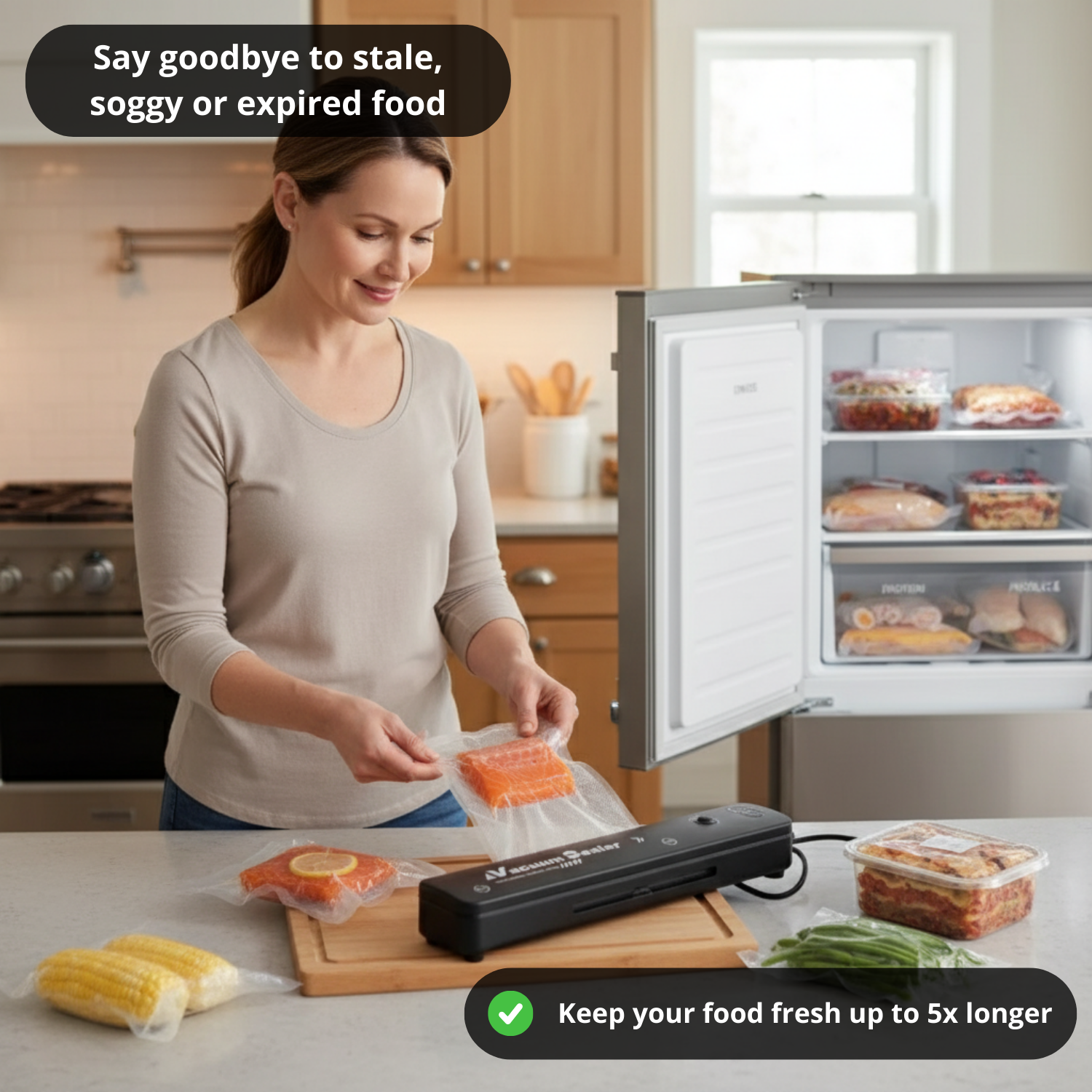FreshSeal™ Automatic Food Vacuum Sealer